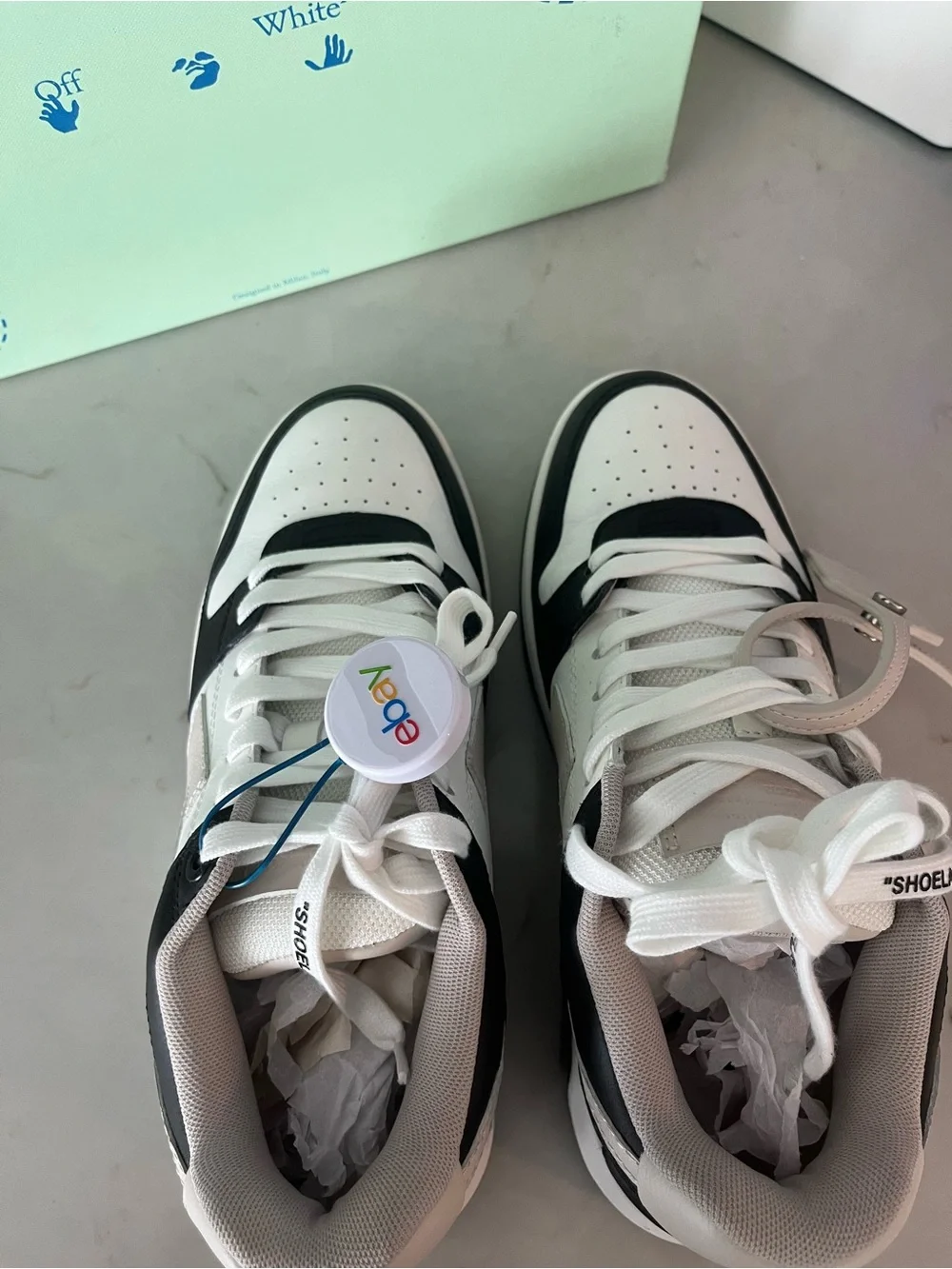 Off-White Black, White and Cream Arrow Low-Top Sneakers